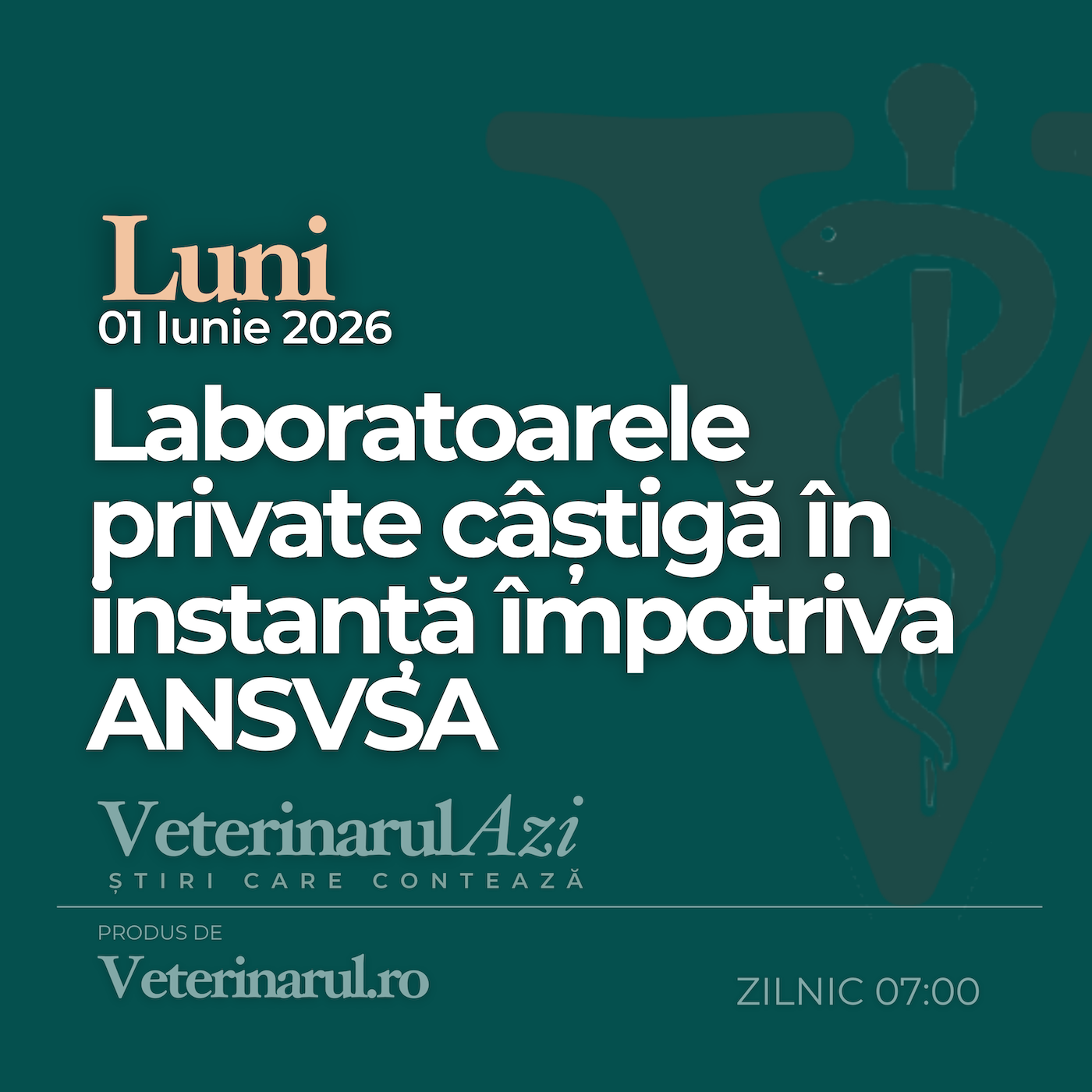 Veterinarul Azi Luni 01.06.2026 episode artwork