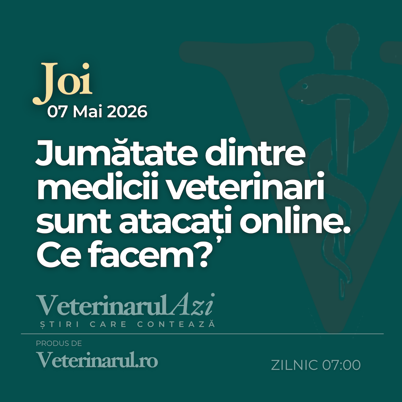 Veterinarul Azi Joi 07.05.2026 episode artwork