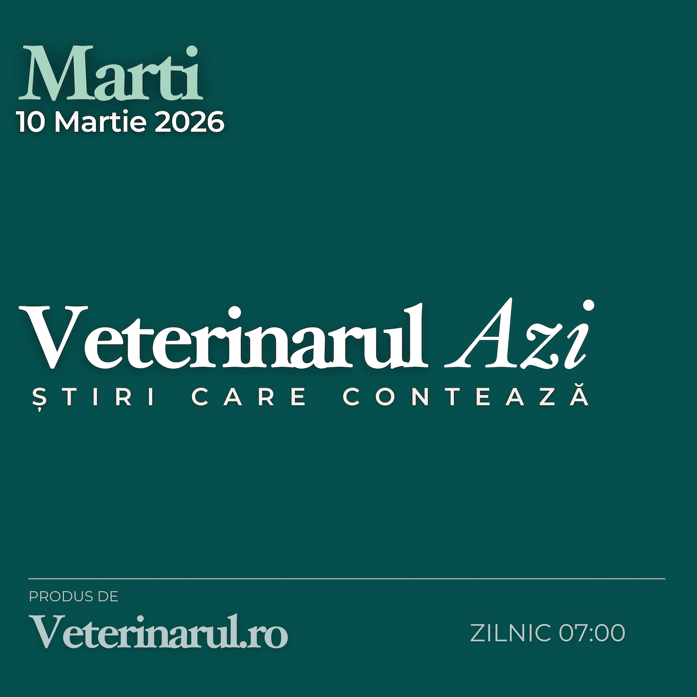 Veterinarul Azi 10.03.2026 episode artwork