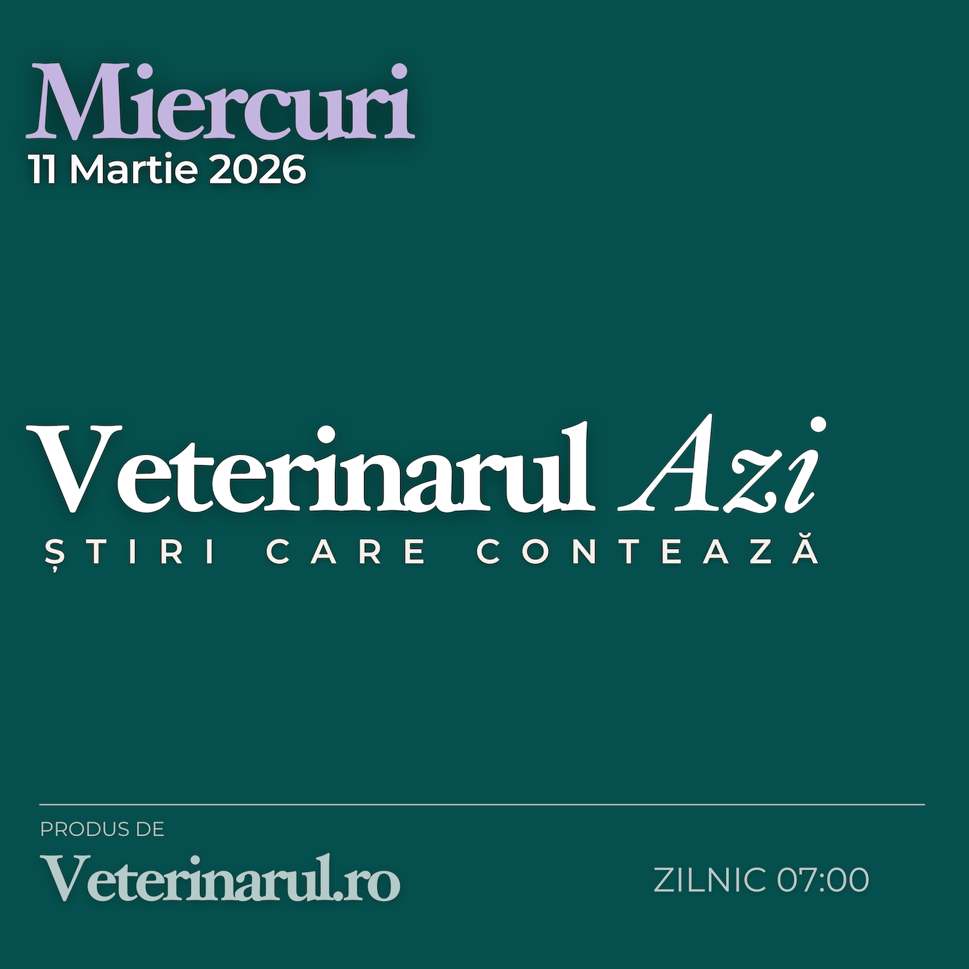Veterinarul Azi 11.03.2026 episode artwork