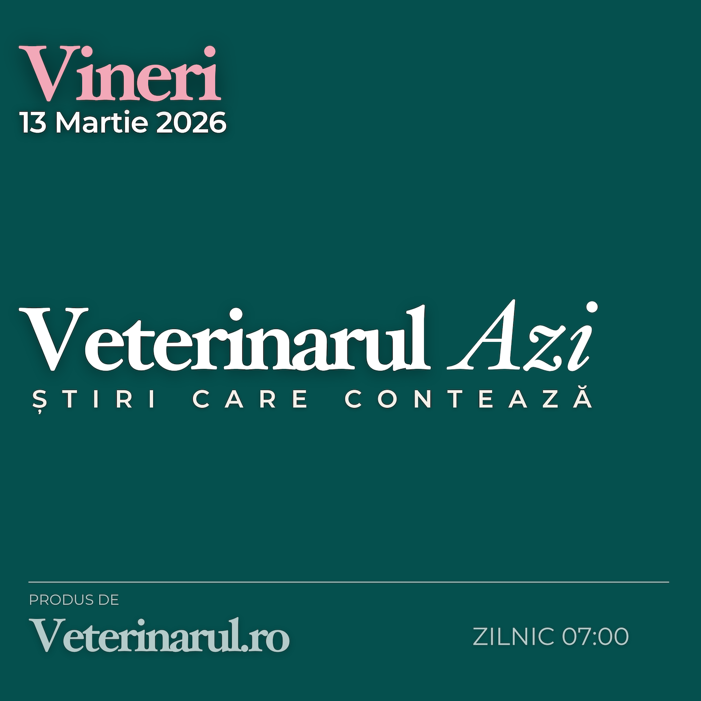 Veterinarul Azi 13.03.2026 episode artwork