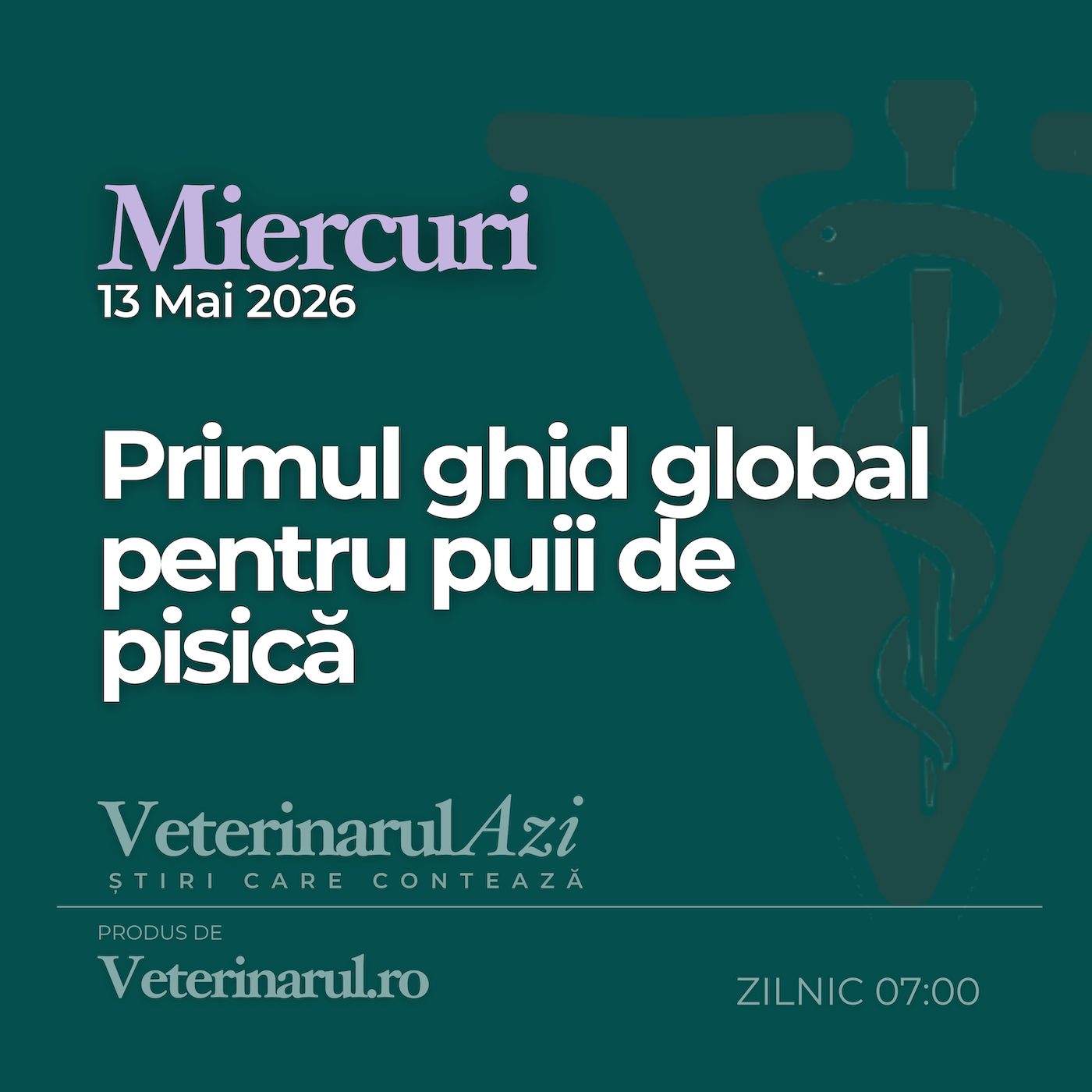 Veterinarul Azi Miercuri 13.05.2026 episode artwork
