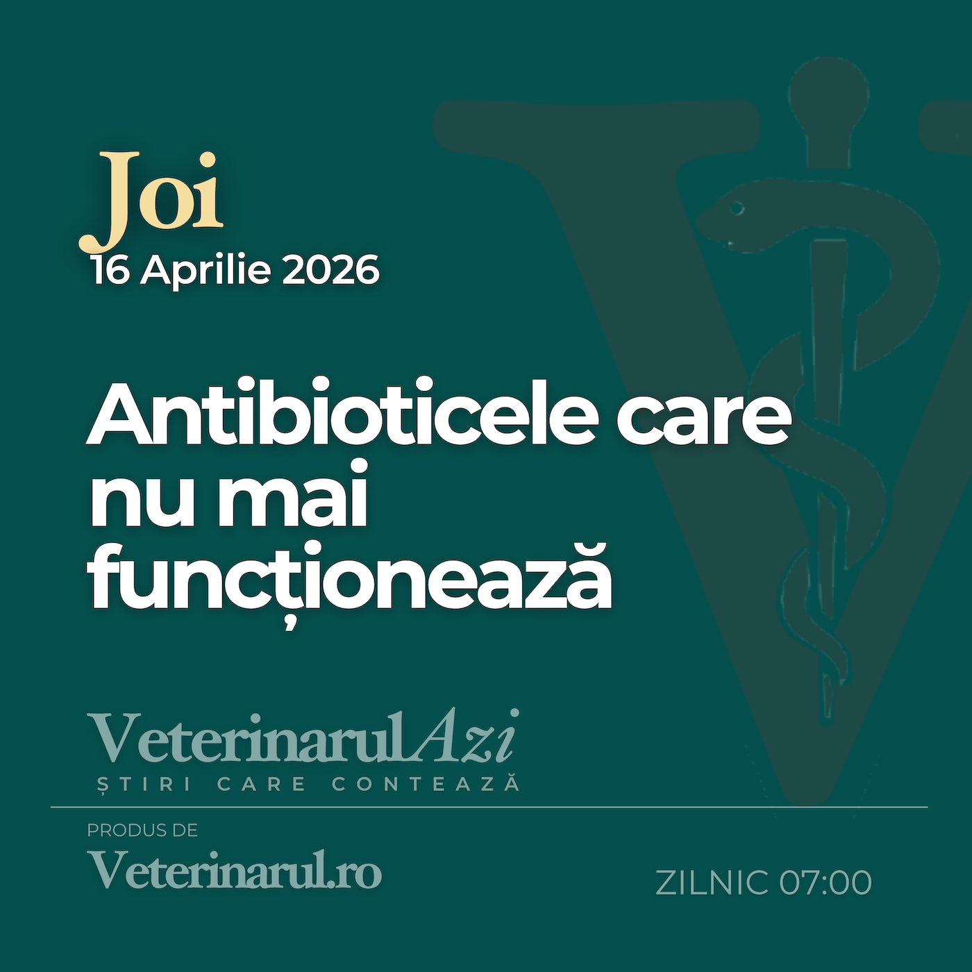 Veterinarul Azi Joi 16.04.2026 episode artwork