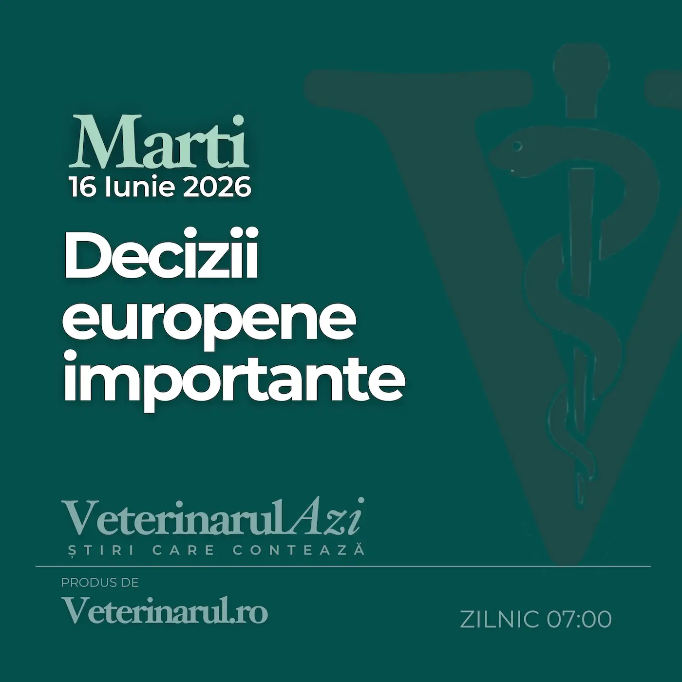 Veterinarul Azi Marți 16.06.2026