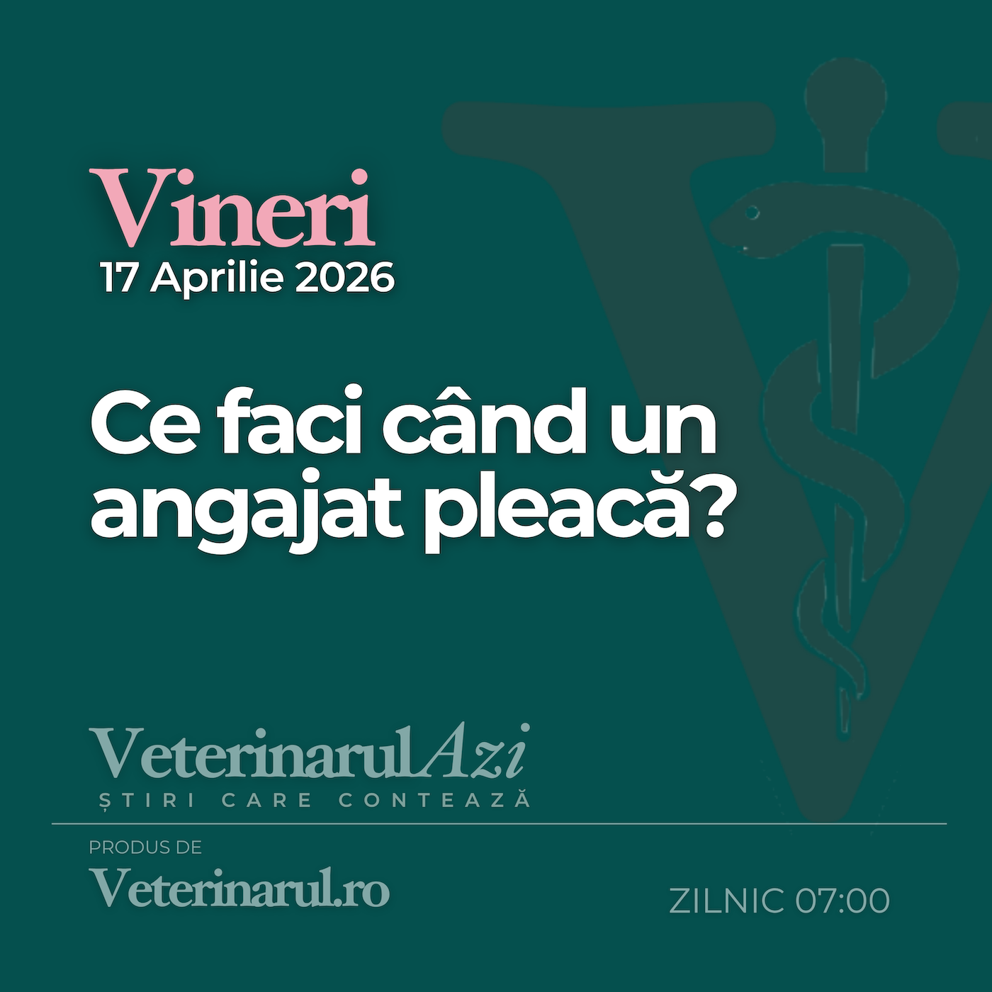 Veterinarul Azi Vineri 17.04.2026 episode artwork