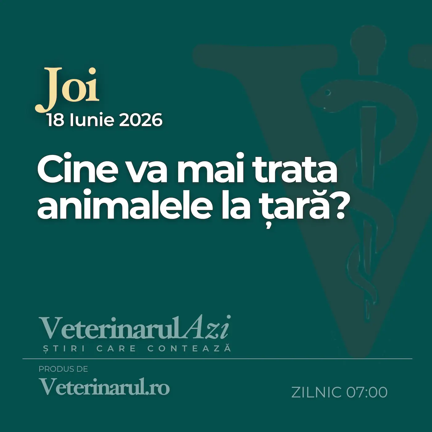 Veterinarul Azi Joi 18.06.2026