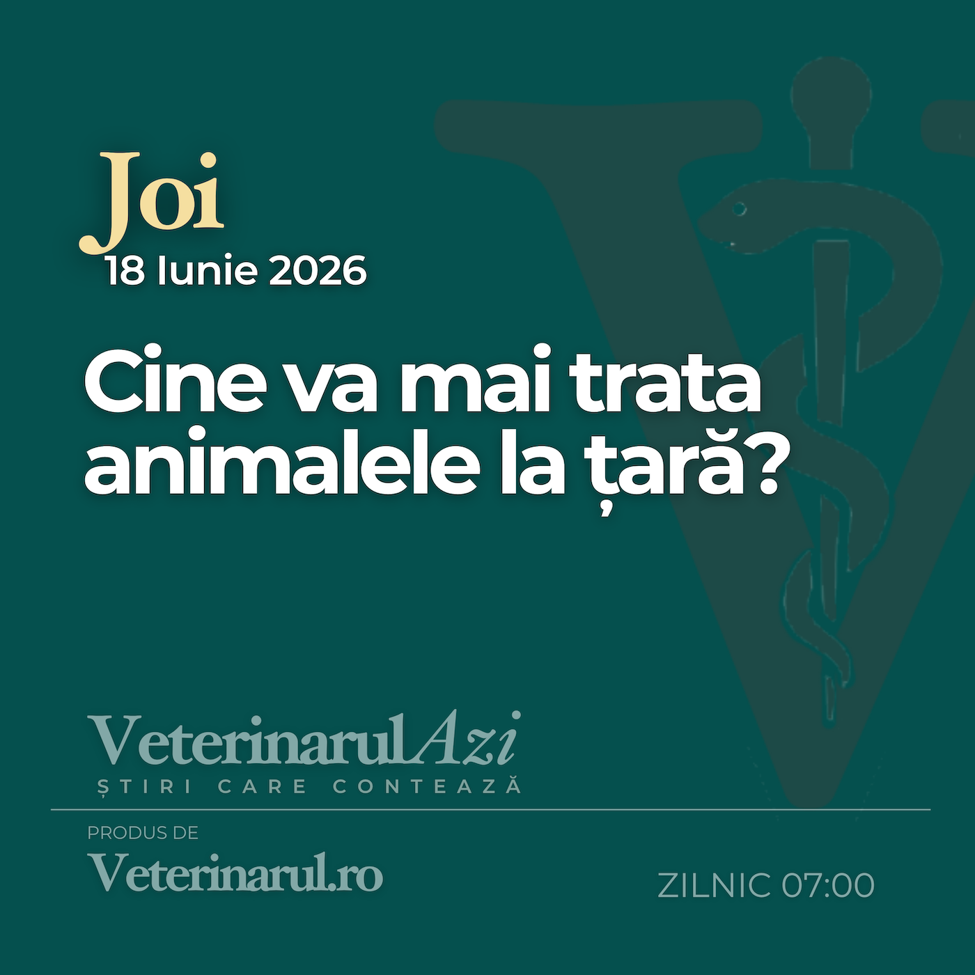 Veterinarul Azi Joi 18.06.2026 episode artwork