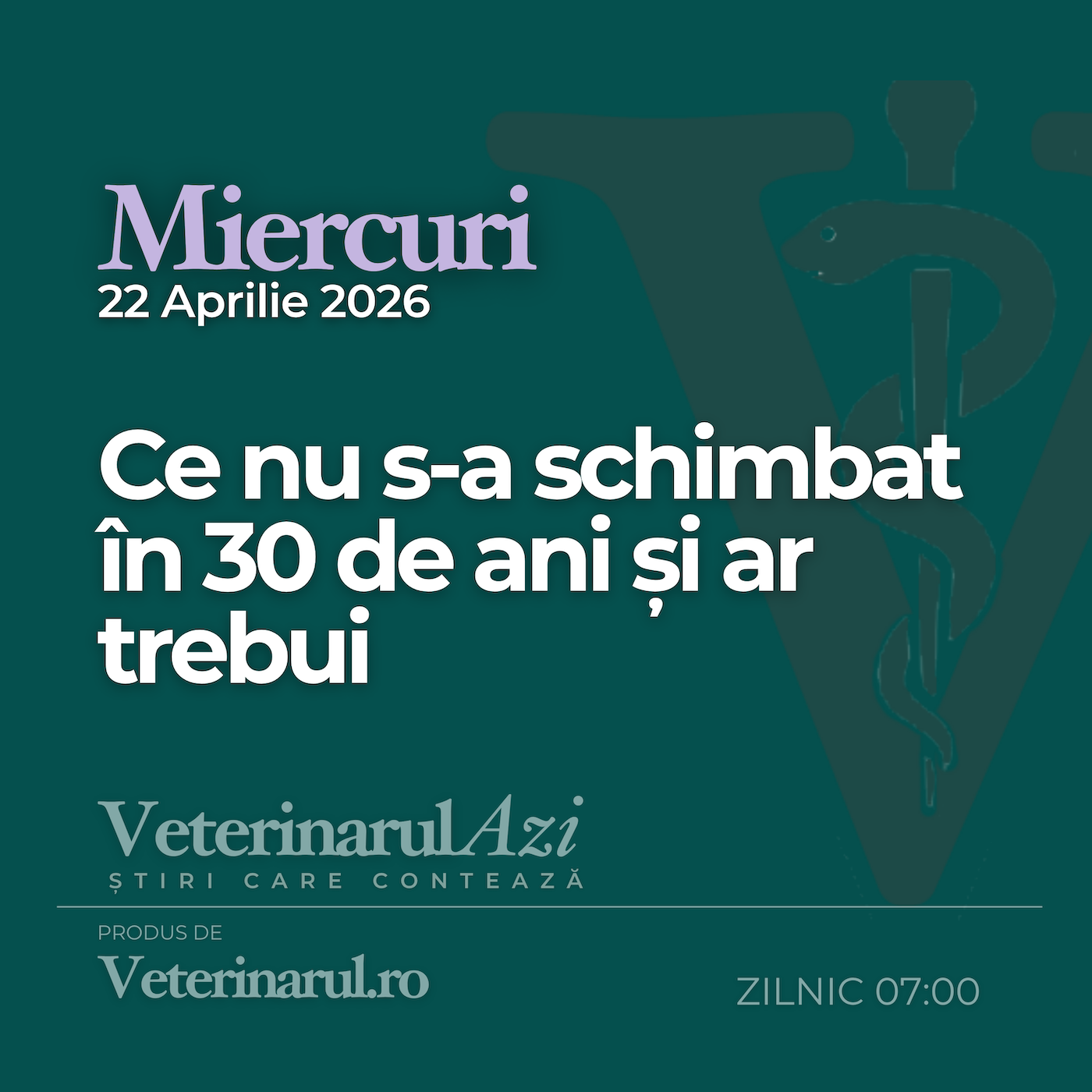 Veterinarul Azi Miercuri 22.04.2026 episode artwork