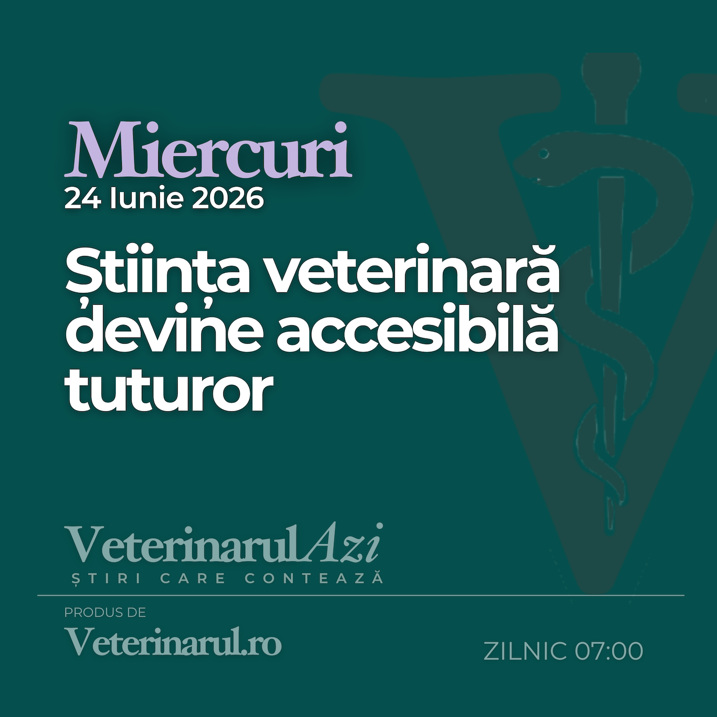 Veterinarul Azi Miercuri 24.06.2026 episode artwork
