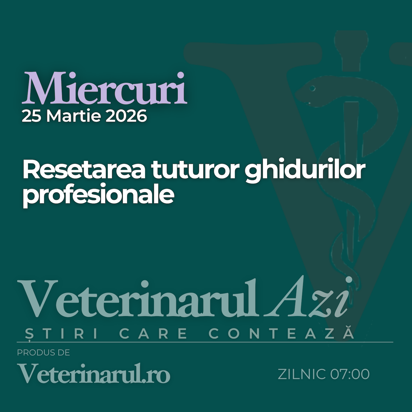 Veterinarul Azi Miercuri 25.03.2026 episode artwork