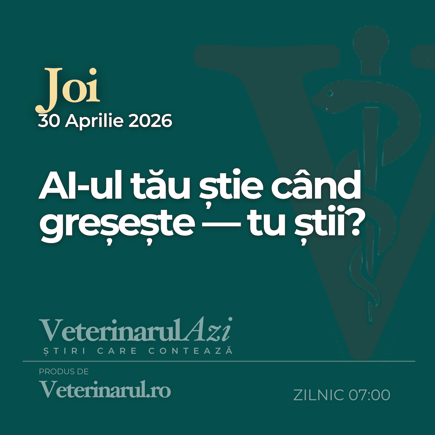 Veterinarul Azi Joi 30.04.2026 episode artwork