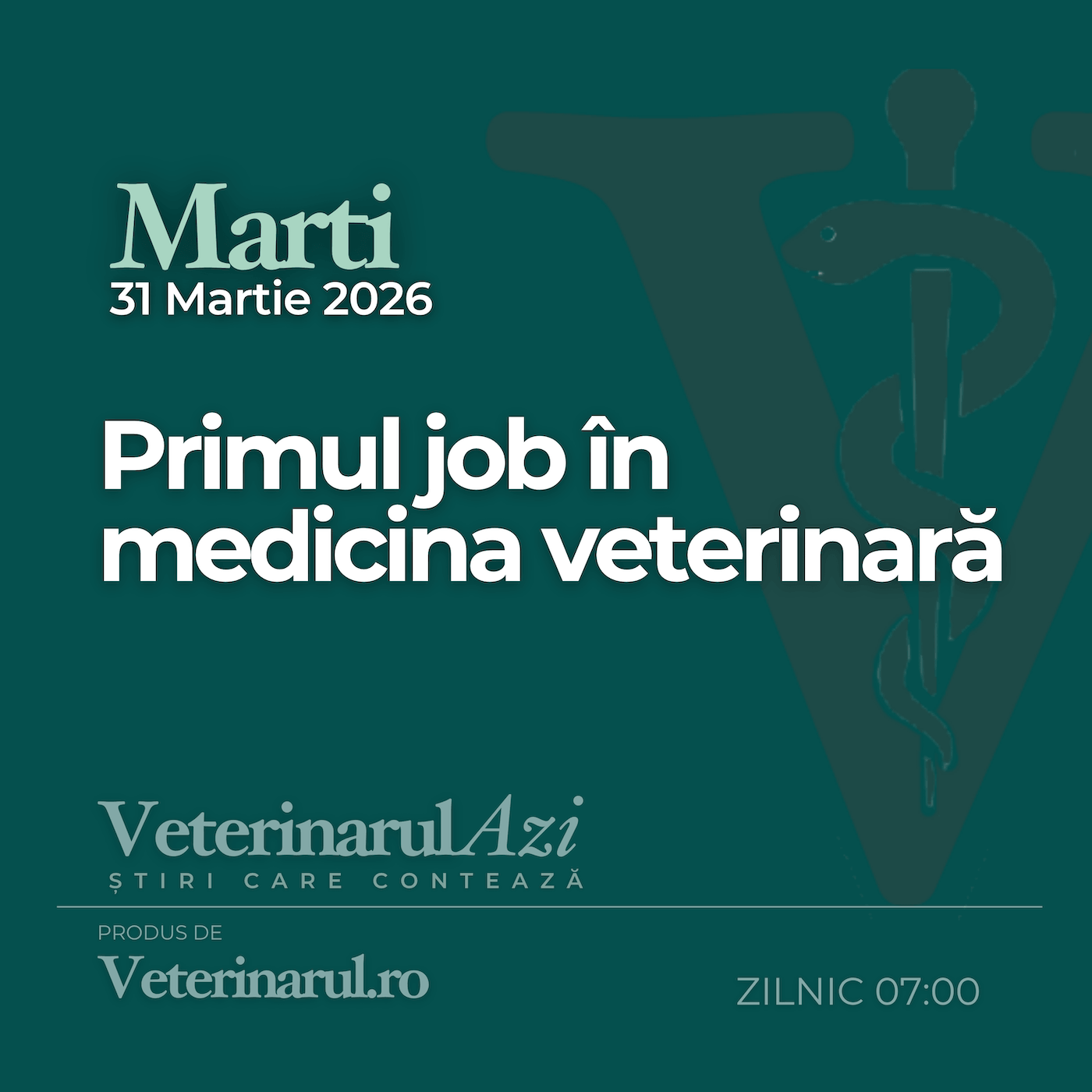 Veterinarul Azi Marti 31.03.2026 episode artwork