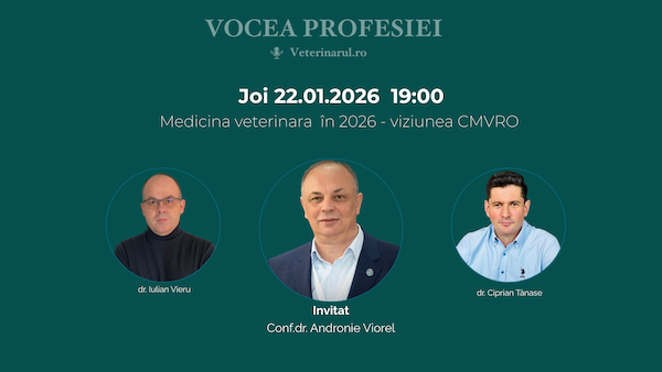 Medicina veterinară, sub presiune: contracte, tarife, reglementări, viitorul în 2026 cu conf.dr. Viorel Andronie - Președinte CMVRO.